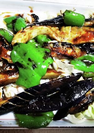 茄子、回鍋肉 タレ 炒め！厨房ばあばぁ！-レシピのメイン写真