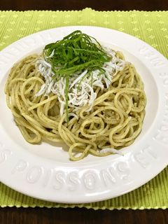 大葉としらすのジェノベーゼパスタ♪-レシピのメイン写真