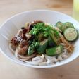 爽やかなサゴワームの照り焼きフォー