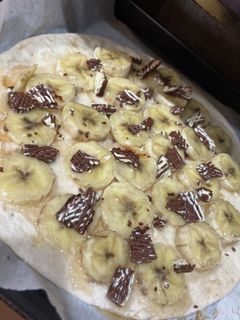 冷凍ピザシートで簡単バナナのデザートピザ-レシピのメイン写真