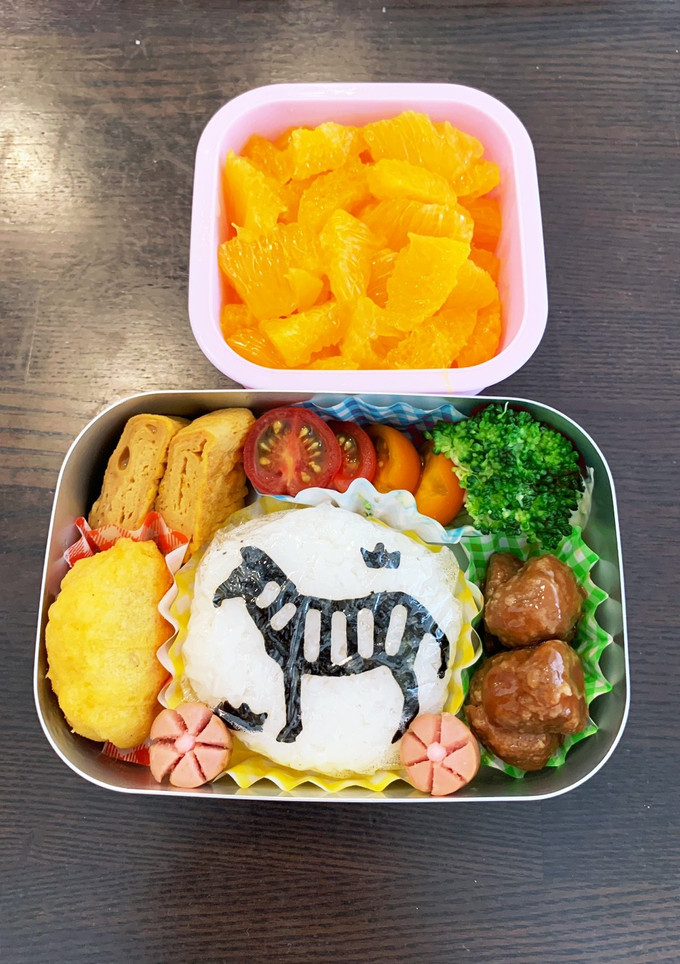 しまうま弁当☆幼稚園用☆年少　3歳-レシピのメイン写真