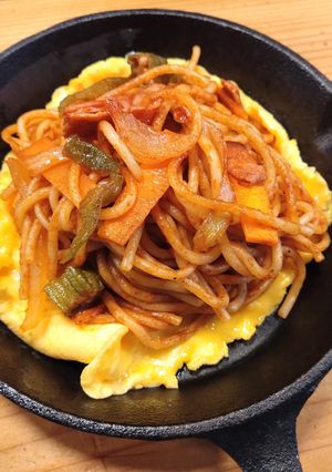 喫茶店風！！オムナポリタン-レシピのメイン写真