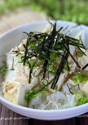木綿豆腐でポキ丼風-レシピのメイン写真