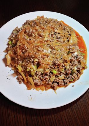 豚挽き肉とキムチの春雨煮-レシピのメイン写真