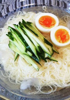 超簡単！冷やしぶっかけ塩そうめん！！-レシピのメイン写真