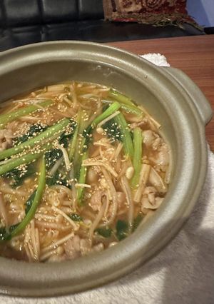 豚肉と小松菜のみそ鍋-レシピのメイン写真