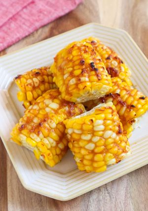 にんにく味噌の『焼きとうもろこし』-レシピのメイン写真