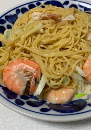 海老ぷりっ！醤油クリームパスタ-レシピのメイン写真