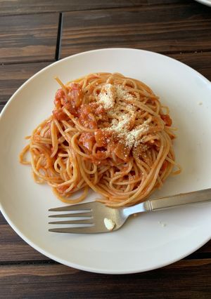 カニ生クリームトマトパスタ-レシピのメイン写真