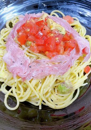 簡単！アボカドソースの冷製パスタ-レシピのメイン写真