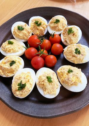 基本の材料は2つ!卵とツナの前菜♪-レシピのメイン写真