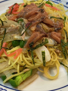 イカ塩辛とツナパスタ-レシピのメイン写真