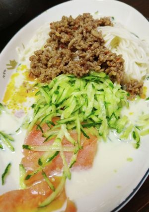 夏向きピリ辛豆乳素麺-レシピのメイン写真