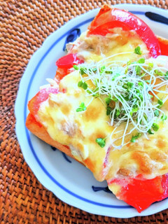 ツナトマトトースト-レシピのメイン写真