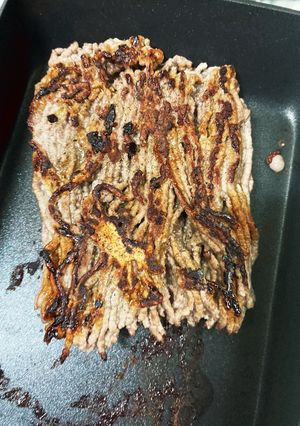 簡単！挽肉ステーキ-レシピのメイン写真