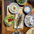 ♫小松菜のおひたしand鯵の開き♪