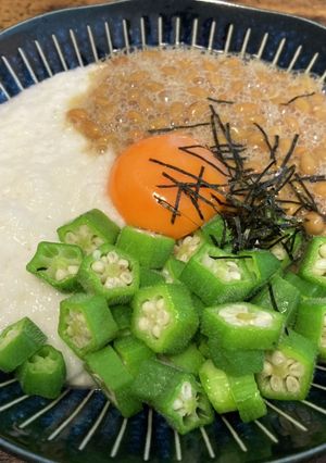ネバネバおつまみ☆(オクラ山芋納豆)-レシピのメイン写真