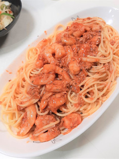 5分レンチン♪えびとツナのトマトパスタ-レシピのメイン写真