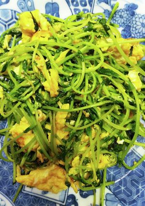 豆苗たまご-レシピのメイン写真