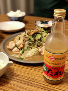 源タレ塩で鶏肉ともやし炒め-レシピのメイン写真
