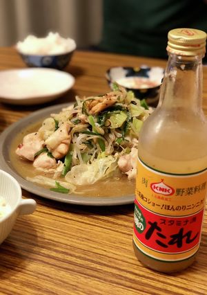 源タレ塩で鶏肉ともやし炒め-レシピのメイン写真