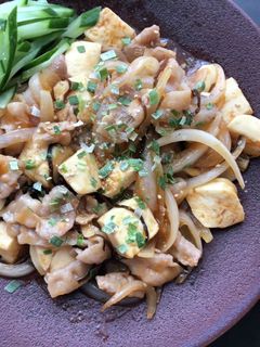 豆腐と豚バラの塩昆布生姜焼き-レシピのメイン写真