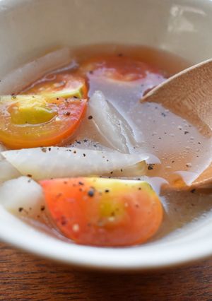 大根とトマトの中華風スープ-レシピのメイン写真