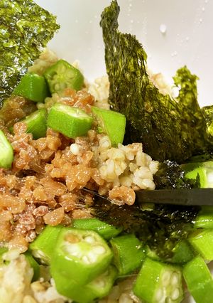 簡単 オクラあごだし丼-レシピのメイン写真