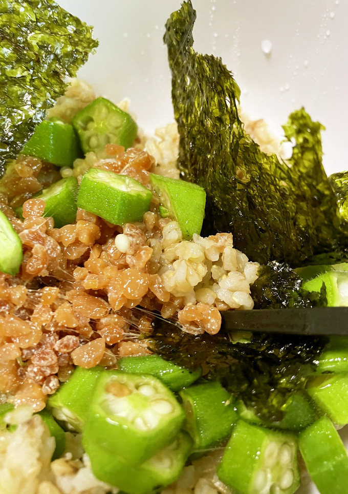 簡単　オクラあごだし丼-レシピのメイン写真