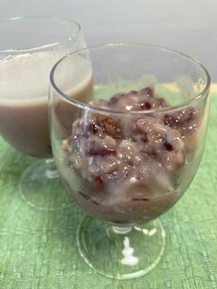 即席おやつ☆茹であずきと豆乳デザート☆-レシピのメイン写真