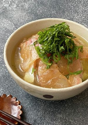 簡単！冷やしごま鯛だし茶漬け-レシピのメイン写真