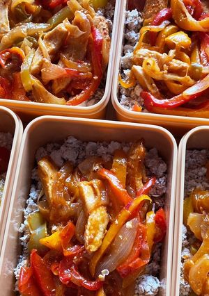 ピリ辛コチュジャン炒めの冷凍弁当-レシピのメイン写真