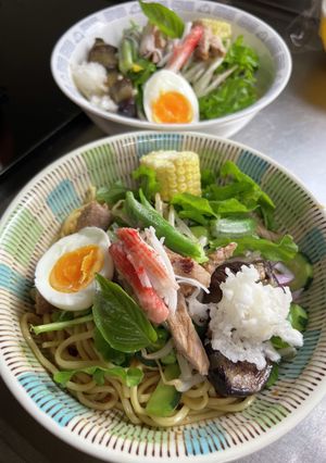 野菜たっぷり混ぜそば-レシピのメイン写真