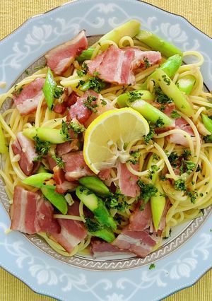 アスパラベーコンのレモン風味パスタ-レシピのメイン写真