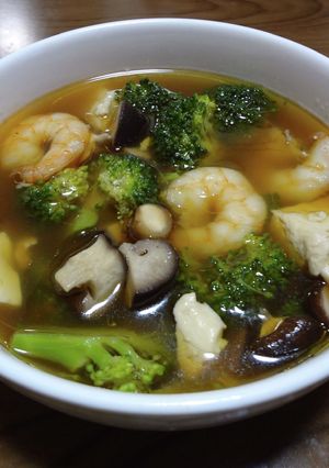 蝦仁豆腐湯【小海老の豆腐スープ】-レシピのメイン写真