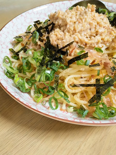 お手軽納豆パスタ-レシピのメイン写真