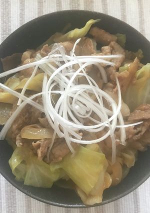 お箸が進む！キャベツが主役のスタミナ丼！-レシピのメイン写真