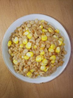 100%押し麦のケチャップ味噌玉蜀黍麦飯-レシピのメイン写真