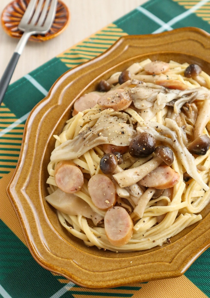 超簡単！旨味たっぷり3種きのこのパスタ-レシピのメイン写真