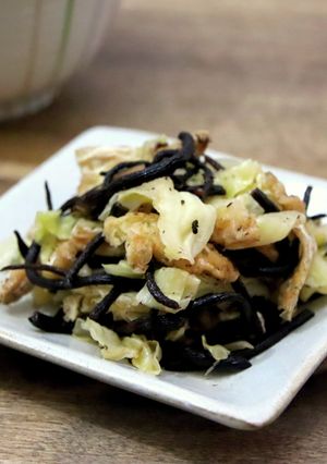 重ね煮で作るひじきとキャベツの煮物-レシピのメイン写真