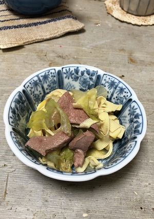 豆腐皮と豚レバーの塩煮-レシピのメイン写真