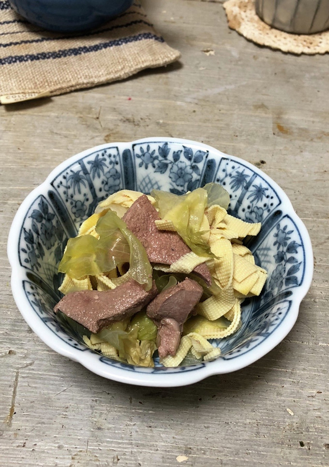 豆腐皮と豚レバーの塩煮-レシピのメイン写真