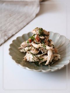 鶏ささみ♡大葉梅ごま和え-レシピのメイン写真