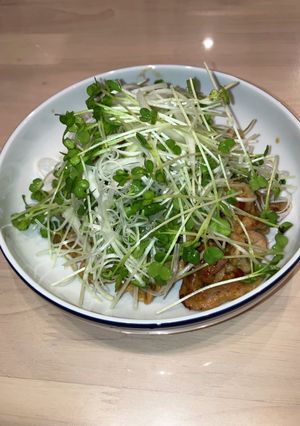 白髪ネギと豚肉の中華風サラダ？-レシピのメイン写真