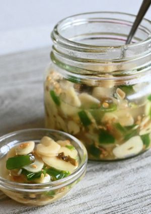 KALDIの「青いにんにく辣油」風-レシピのメイン写真