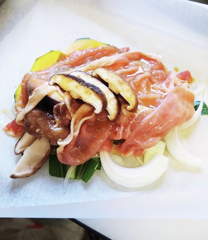 豚薄切り肉×野菜の包み蒸し-レシピのメイン写真