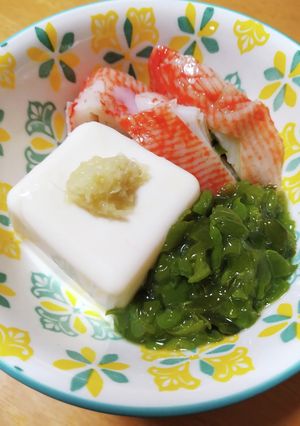 めかぶとミニ豆腐の小鉢-レシピのメイン写真