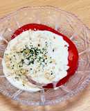 らっきょうマヨドレッシングのトマトサラダ