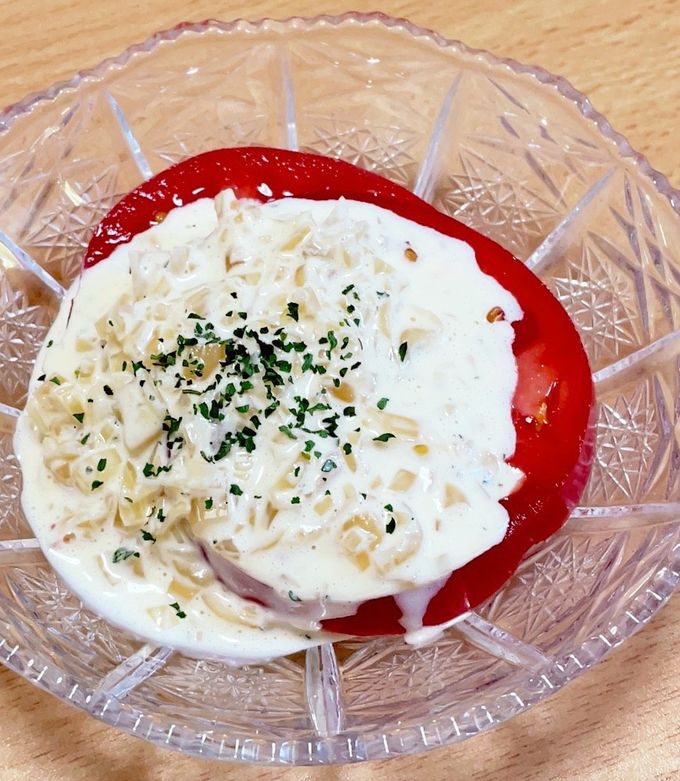 らっきょうマヨドレッシングのトマトサラダ-レシピのメイン写真
