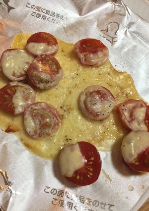 ミニトマトとチーズの黒コショウ焼き-レシピのメイン写真